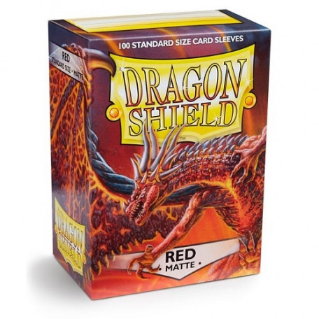 Protèges cartes - Deck Box x100 - Red Matte