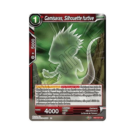 DB2-021 Gamisaras, Silhouette furtive