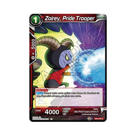 DB2-026 Zoirey, Pride Trooper