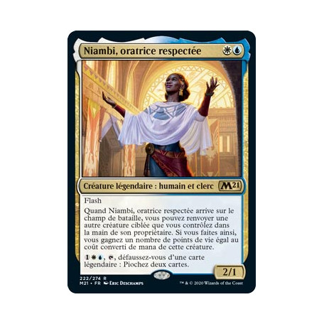 Niambi, oratrice respectée