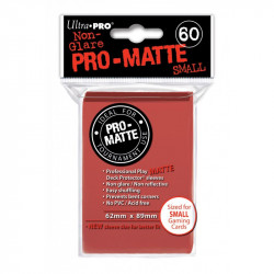 Protèges cartes x60 - Yu-Gi-Oh - Ultra Pro Rouge Matte