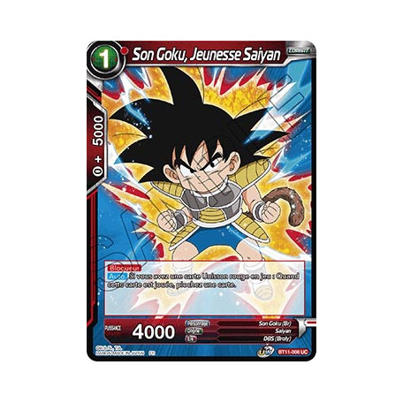 BT11-008 Son Goku, Jeunesse Saiyan
