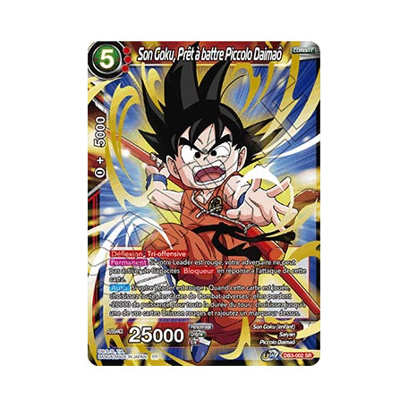DB3-002 Son Goku, Prêt à battre Piccolo Daimaô