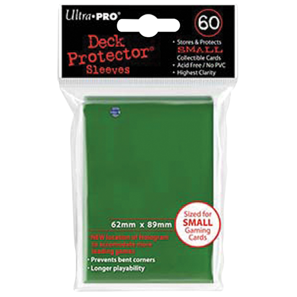 Sleeves x60 Ultra PRO Small Vert Foncé Protège-cartes Yu-Gi-Oh