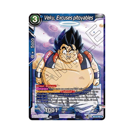 BT12-040 Veku, Excuses pitoyables