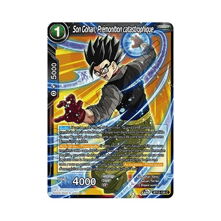 BT12-130 Son Gohan, Prémonition catastrophique