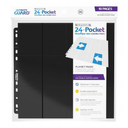 Ultimate Guard 24-Pocket QuadRow Pages Side-Loading Noir (10 pages)