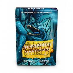 Dragon Shield 60 pochettes - Sleeves format japonais - Petrol Matte