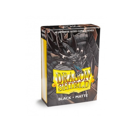 Dragon Shield 60 pochettes - Sleeves format japonais - Black Matte