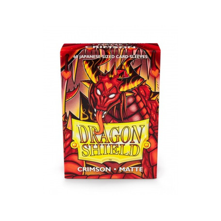 Dragon Shield 60 pochettes - Sleeves format japonais - Crimson Matte