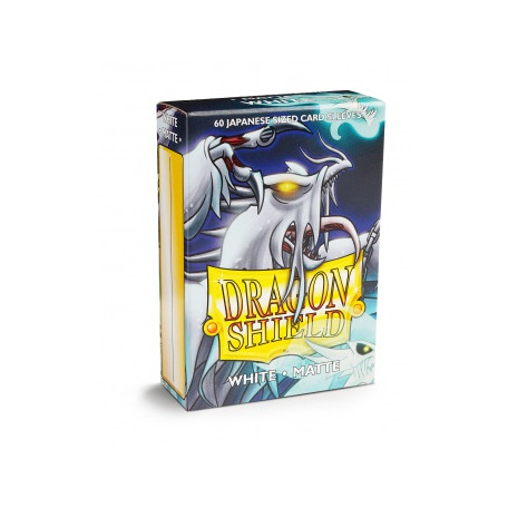 Dragon Shield 60 pochettes - Sleeves format japonais - White Matte
