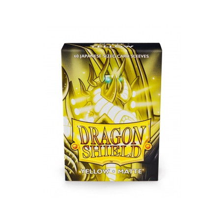 Dragon Shield 60 pochettes - Sleeves format japonais - Yellow Matte