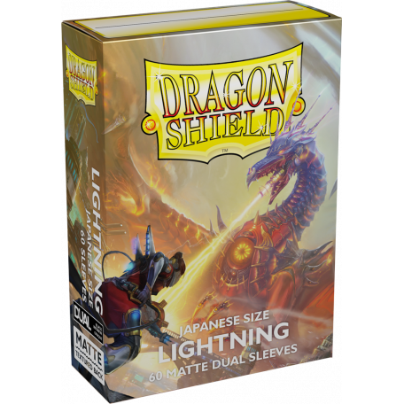 Dragon Shield 60 pochettes - Sleeves format japonais - Dual Mat "Lightning"