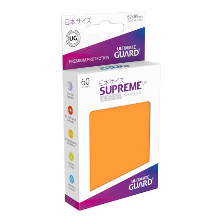 Ultimate Guard 60 pochettes Supreme UX Sleeves format japonais Orange