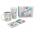 Pokemon - Pack Verre XXL + Mug + 2 Coasters "Evoli"