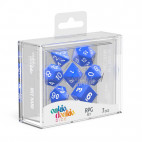 Oakie Doakie Dice dés RPG-Set Solid - Blanc (7)