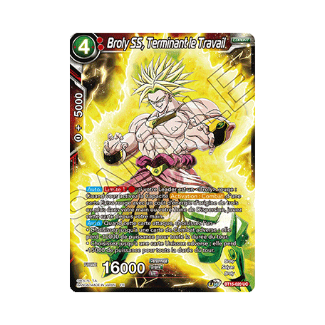 BT15-020 Broly SS, Terminant le Travail