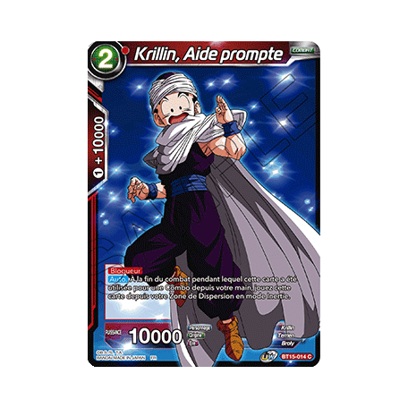 BT15-014 Krillin, Aide prompte
