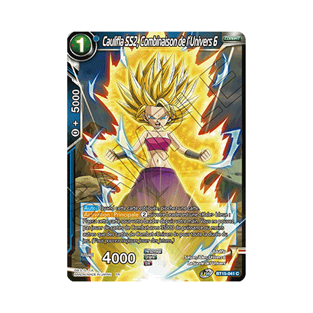 BT15-041 Caulifla SS2, Combinaison de l'Univers 6
