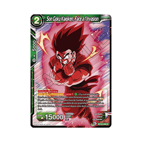 BT15-068 Son Goku Kaioken, Face à l'Invasion