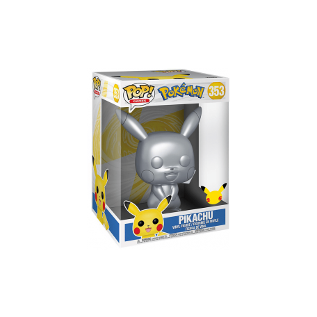 353 Pikachu Argenté - Super sized 25cm