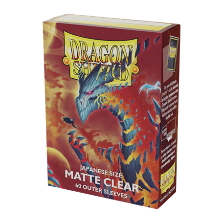 Dragon Shield 60 pochettes - Double Sleeve format japonais - Transparent