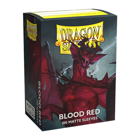 Protèges cartes - Deck Box x100 - Blood Red Matte