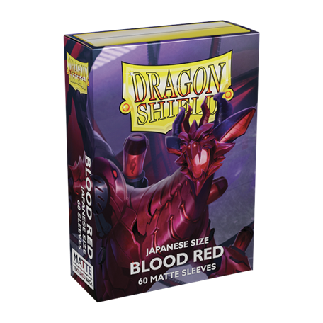 Dragon Shield 60 pochettes - Sleeves format japonais - Blood Red Matte