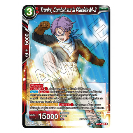 BT17-013 Trunks, Combat sur la Planète M-2