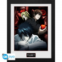Tirage encadré Light, L and Misa - Death Note