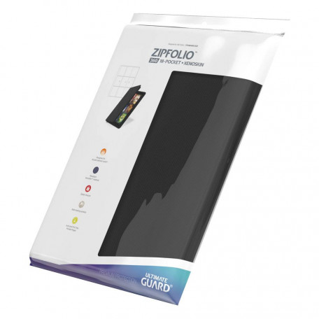 Ultimate Guard Zipfolio  360 - 18-Pocket XenoSkin - Portfolio Noir
