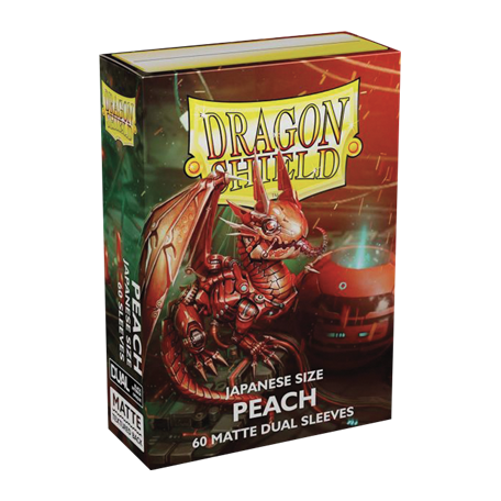 Dragon Shield 60 pochettes - Sleeves format japonais - Peach Dual Matte