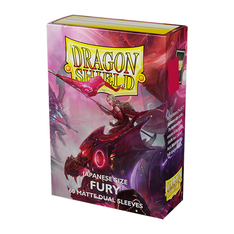 Dragon Shield 60 pochettes - Sleeves format japonais - Dual Mat "Fury"
