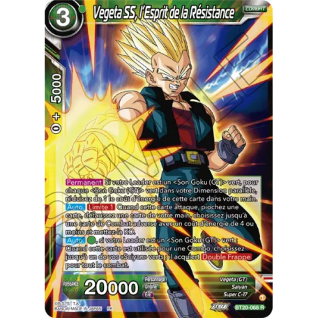 BT20-068 Vegeta SS, l'Esprit de la Résistance
