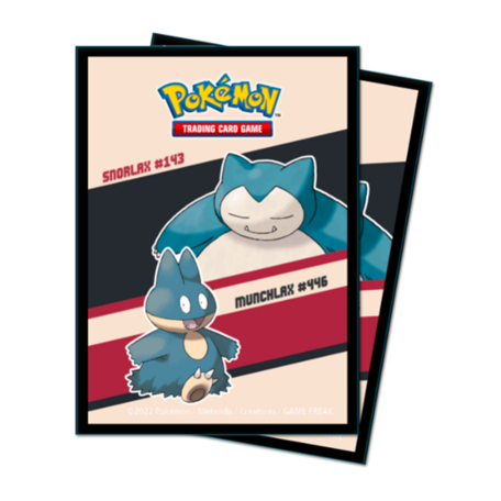 Sleeves - Protèges Cartes x65 Snorlax & Munchlax