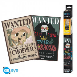 One Piece - Set 2 Chibi Posters - Wanted Brook & Chopper (52x38)