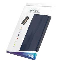 Ultimate Guard Zipfolio  320 - 16-Pocket XenoSkin - Portfolio Bleu