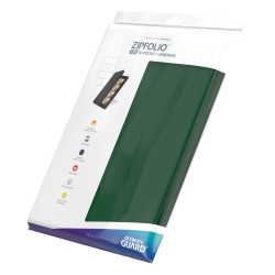 Ultimate Guard Zipfolio  320 - 16-Pocket XenoSkin - Portfolio Vert