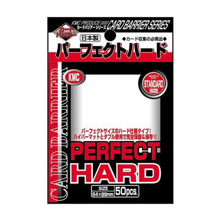 KMC X50 Protèges cartes Perfect Hard  - Transparent