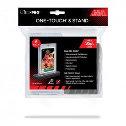 Ultra Pro Pack x5 Magnetic Card Case 35 pt  + Support noir