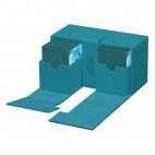 Ultimate Guard Twin Flip`n`Tray 200+ XenoSkin Monocolor Bleu Pétrole