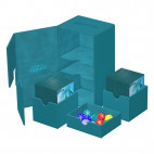 Ultimate Guard Twin Flip`n`Tray 200+ XenoSkin Monocolor Bleu Pétrole