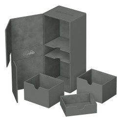 Ultimate Guard Twin Flip`n`Tray 266+  XenoSkin Monocolor Gris