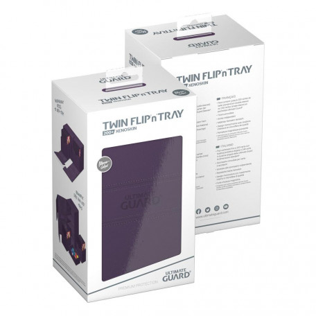 Ultimate Guard Twin Flip`n`Tray 200+ XenoSkin Monocolor Bleu