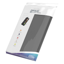 Ultimate Guard Zipfolio  360 - 18-Pocket XenoSkin - Portfolio Gris