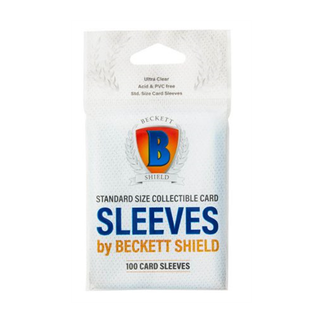 100 Protèges Cartes Taille Standard 63x88mm - Beckett Shield