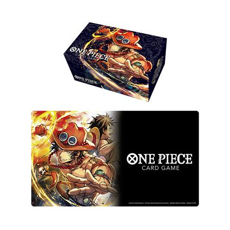 Tapis de jeu et Boîte de rangement - Portgas.D.Ace One Piece Card Game