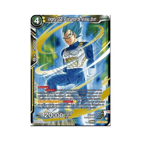 BT23-115-SR Vegeta SSB, Puissance de Niveau divin