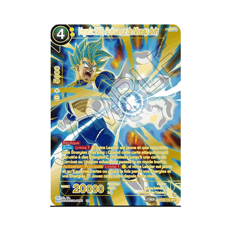 BT23-115-SPR Vegeta SSB, Puissance de Niveau divin
