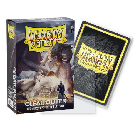 X100  "Sur Protèges cartes"  Matte Outer Sleeve - Transparent